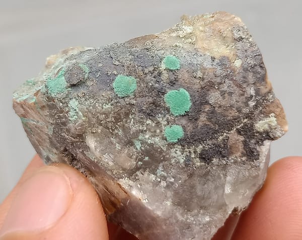 Malachite from Guizhou, China, individual mineral specimen view 4