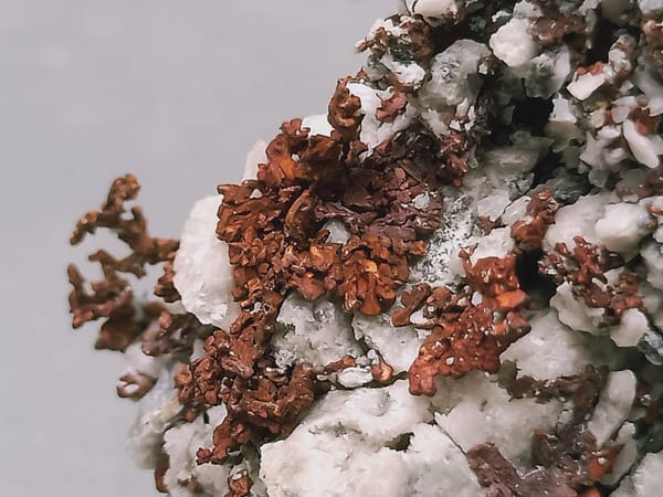 Native copper from Jiangxi, China, individual mineral specimen view 2