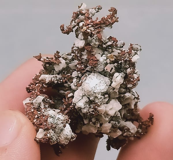 Native copper from Jiangxi, China, individual mineral specimen view 4