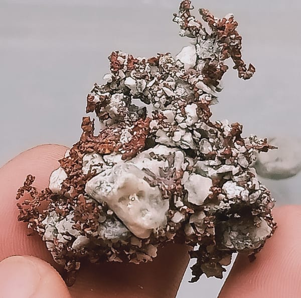 Native copper from Jiangxi, China, individual mineral specimen view 5