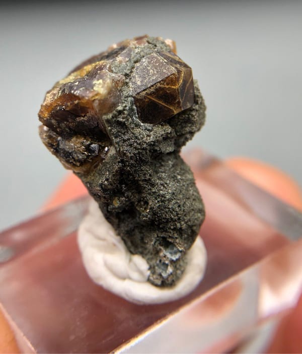 Grossular garnet from Inner Mongolia, China, individual mineral specimen view 3