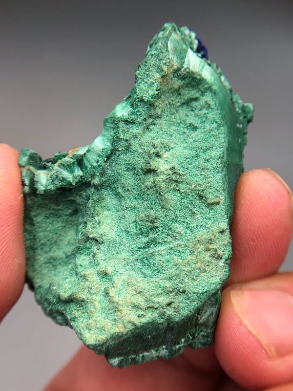Azurite from Anhui, China, individual mineral specimen view 8