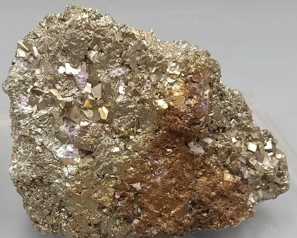 Pyrite from Shangbao, Hunan, China, individual mineral specimen view 1