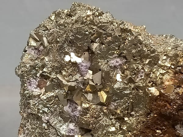 Pyrite from Shangbao, Hunan, China, individual mineral specimen view 2