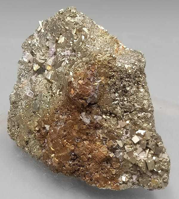 Pyrite from Shangbao, Hunan, China, individual mineral specimen view 3
