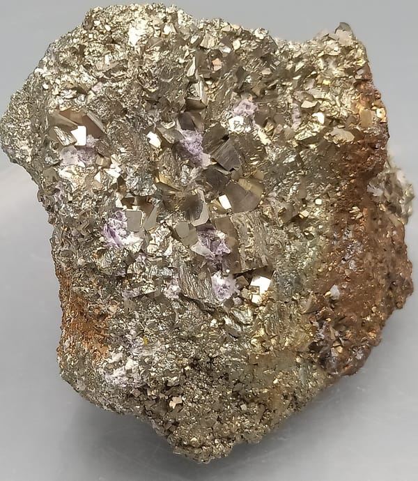 Pyrite from Shangbao, Hunan, China, individual mineral specimen view 5