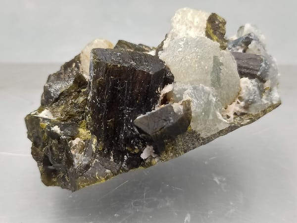 Epidote, individual mineral specimen view 1 for a mineral collection
