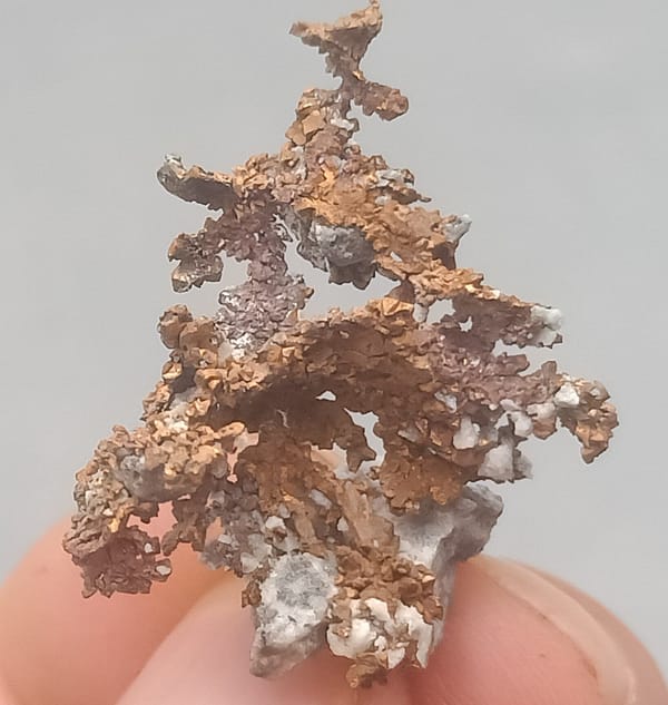 Native copper from Jiangxi, China, individual mineral specimen view 1