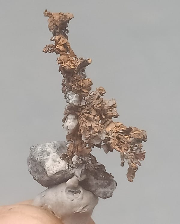 Native copper from Jiangxi, China, individual mineral specimen view 2