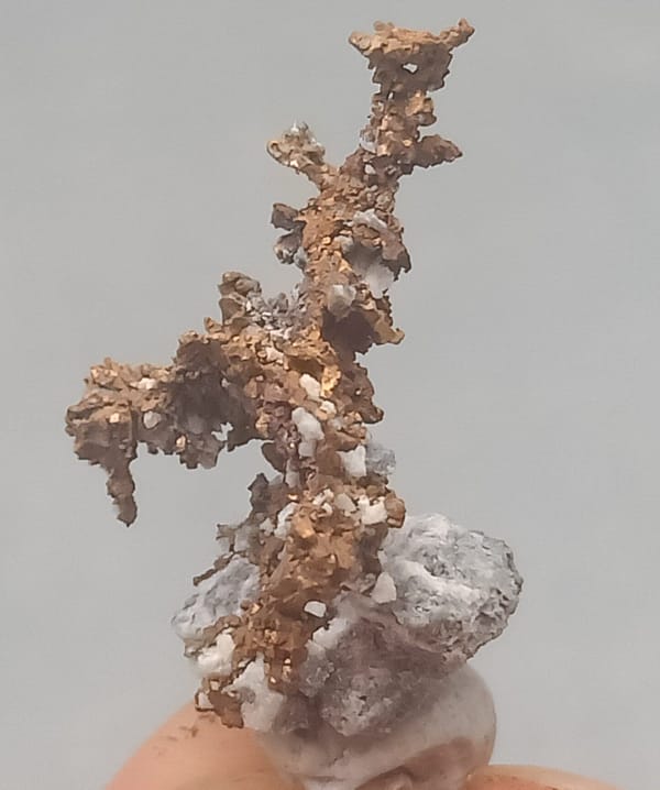 Native copper from Jiangxi, China, individual mineral specimen view 4