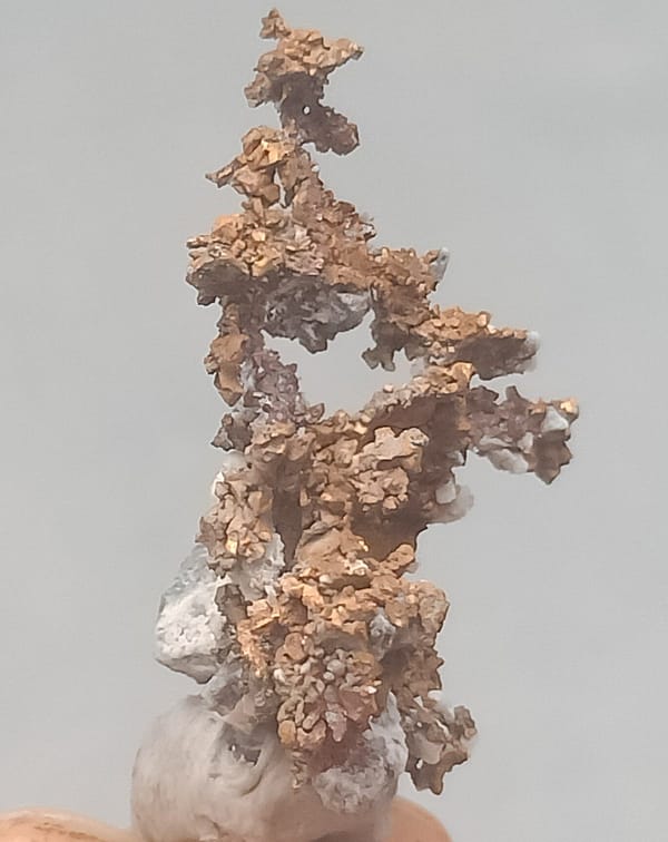 Native copper from Jiangxi, China, individual mineral specimen view 5