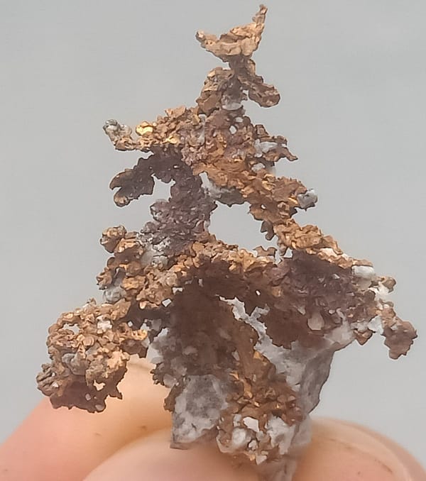 Native copper from Jiangxi, China, individual mineral specimen view 6
