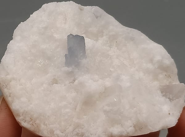 Celestine from Yunnan, China, individual mineral specimen view 1
