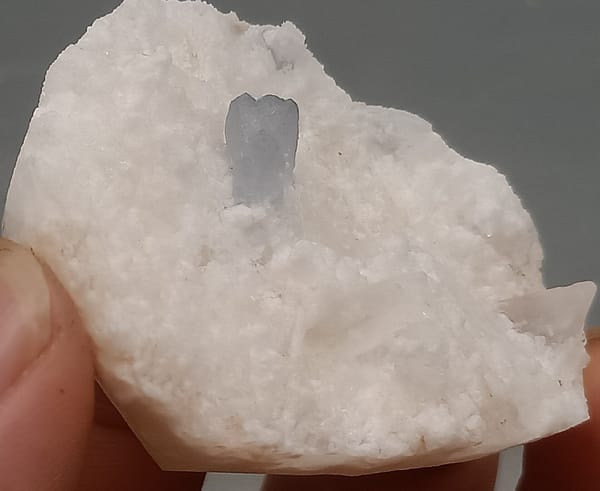 Celestine from Yunnan, China, individual mineral specimen view 4