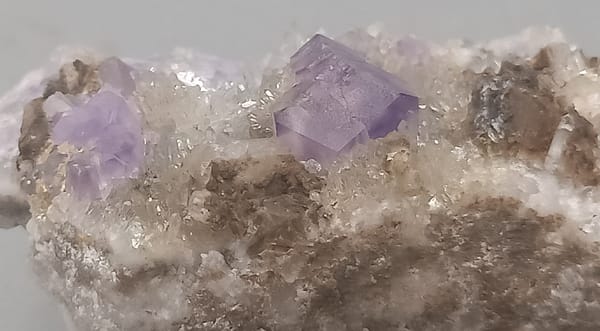 Fluorite from Fujian, China, individual mineral specimen view 3