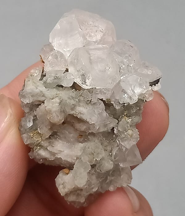 Clear Fluorite and Broad Quartz Faces — Inner Mongolia