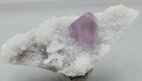 Fluorite from Fujian, China, individual mineral specimen view 1