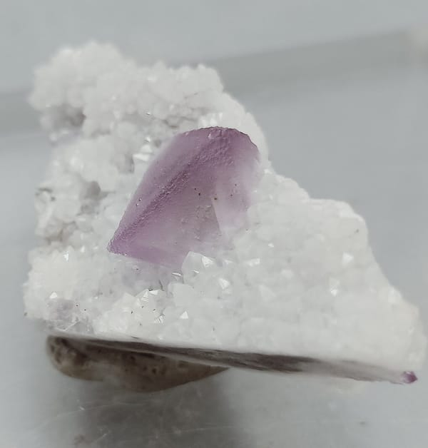 Fluorite from Fujian, China, individual mineral specimen view 4