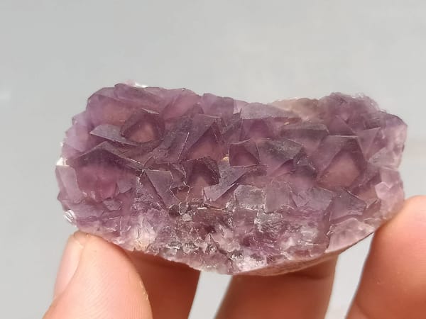 Fluorite from Zhejiang, China, individual mineral specimen view 4