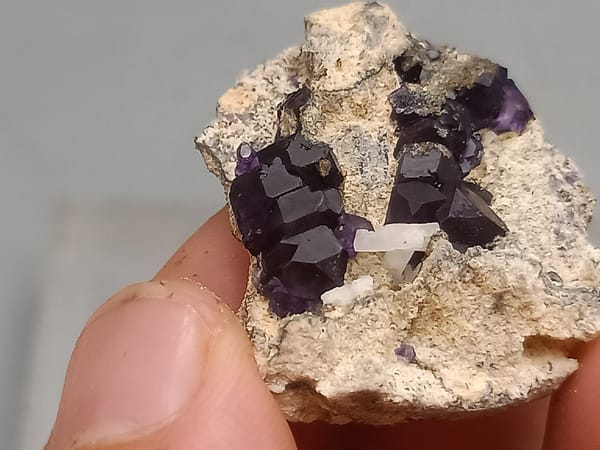 Fluorite from Fujian, China, individual mineral specimen view 4