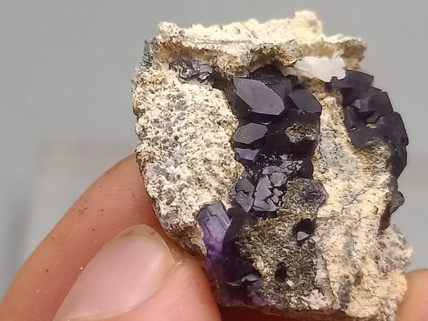 Fluorite from Fujian, China, individual mineral specimen view 6