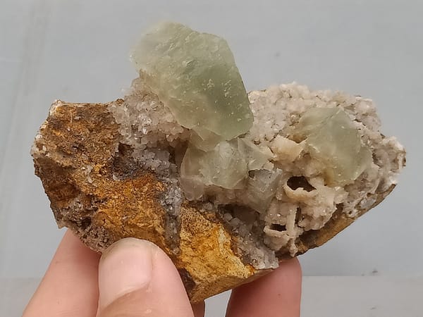 Fluorite from Fujian, China, individual mineral specimen view 2