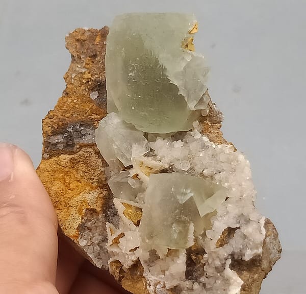 Fluorite from Fujian, China, individual mineral specimen view 3