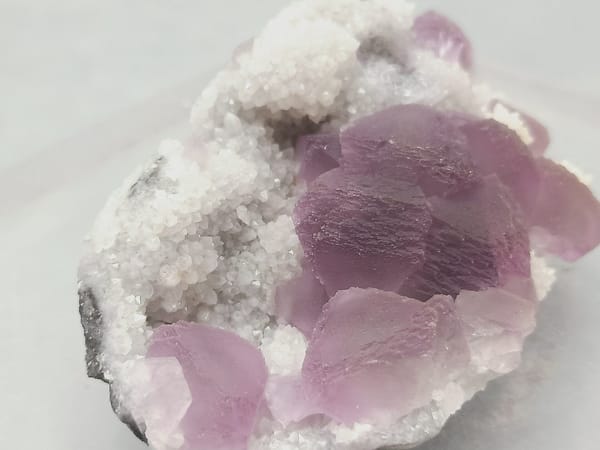 Fluorite from Fujian, China, individual mineral specimen view 2