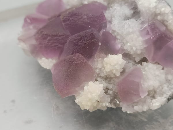 Fluorite from Fujian, China, individual mineral specimen view 4