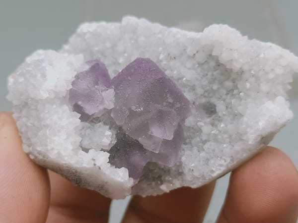 Fluorite from Fujian, China, individual mineral specimen view 1