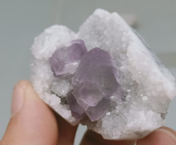 Fluorite from Fujian, China, individual mineral specimen view 2