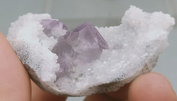 Fluorite from Fujian, China, individual mineral specimen view 4