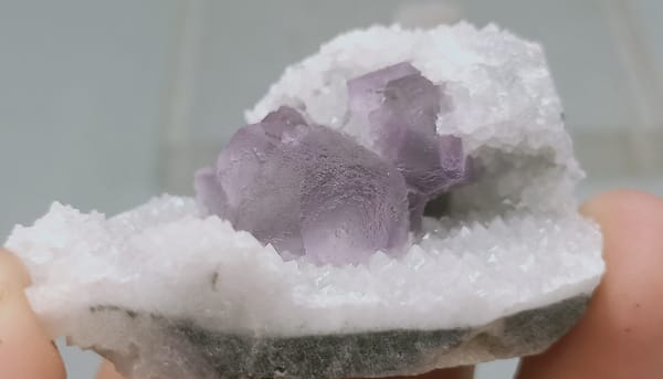 Fluorite from Fujian, China, individual mineral specimen view 5