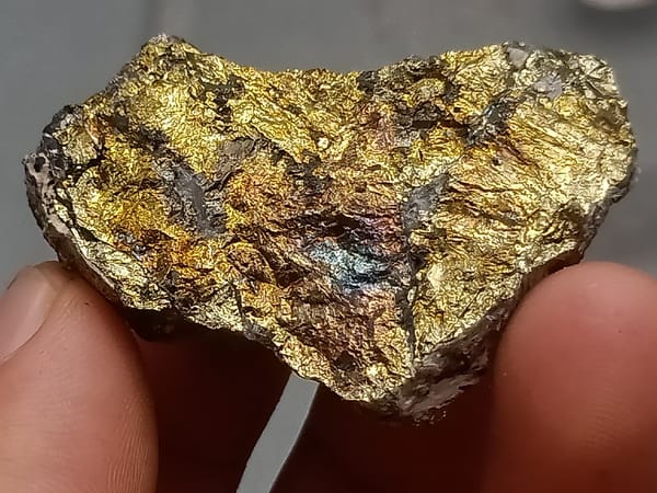 Chalcopyrite from Inner Mongolia, China, individual mineral specimen view 1