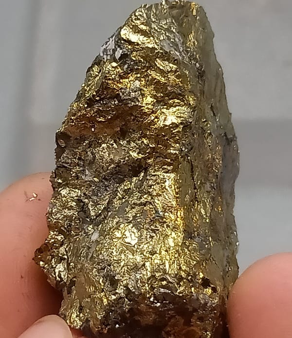 Chalcopyrite from Inner Mongolia, China, individual mineral specimen view 3
