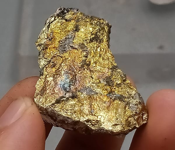 Chalcopyrite from Inner Mongolia, China, individual mineral specimen view 6