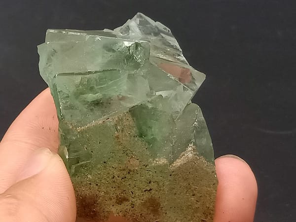 Fluorite from Xianghuapu, Hunan, China, individual mineral specimen view 2