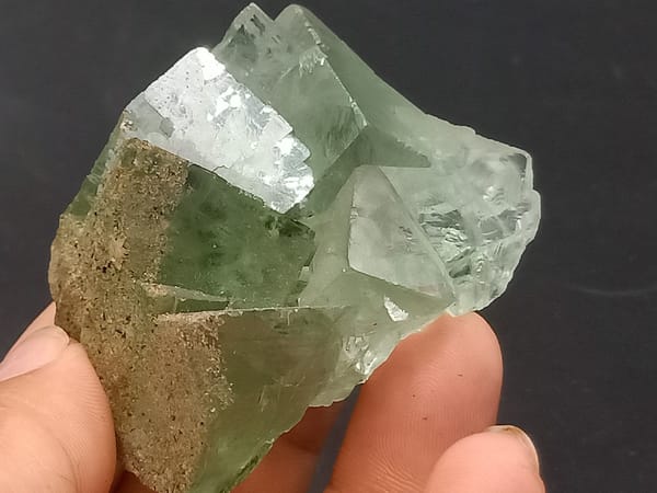 Fluorite from Xianghuapu, Hunan, China, individual mineral specimen view 7