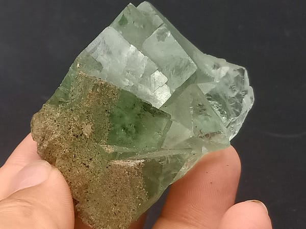 Fluorite from Xianghuapu, Hunan, China, individual mineral specimen view 8