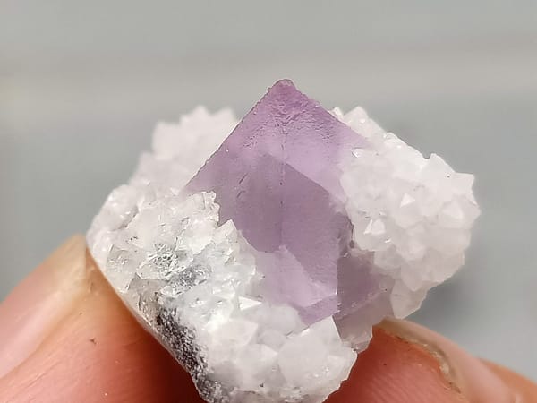 Fluorite from Fujian, China, individual mineral specimen view 2