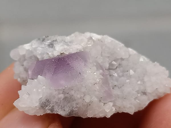 Fluorite from Fujian, China, individual mineral specimen view 3