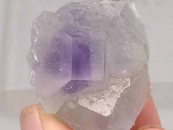 Fluorite from Fujian, China, individual mineral specimen view 2