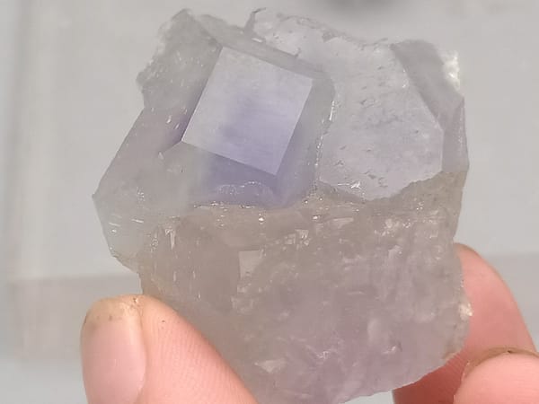 Fluorite from Fujian, China, individual mineral specimen view 4