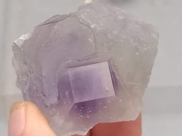Fluorite from Fujian, China, individual mineral specimen view 6