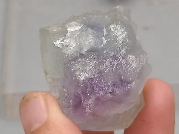 Fluorite from Fujian, China, individual mineral specimen view 7