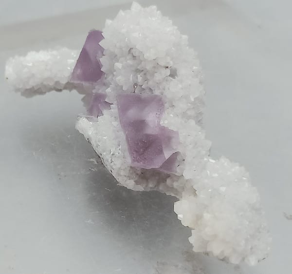 Fluorite from Fujian, China, individual mineral specimen view 4