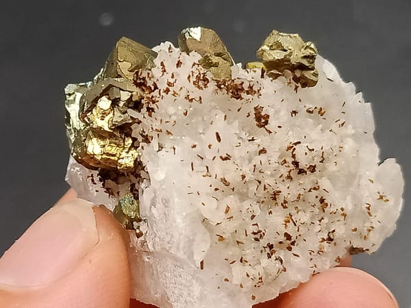 Chalcopyrite from Hubei, China, individual mineral specimen view 3
