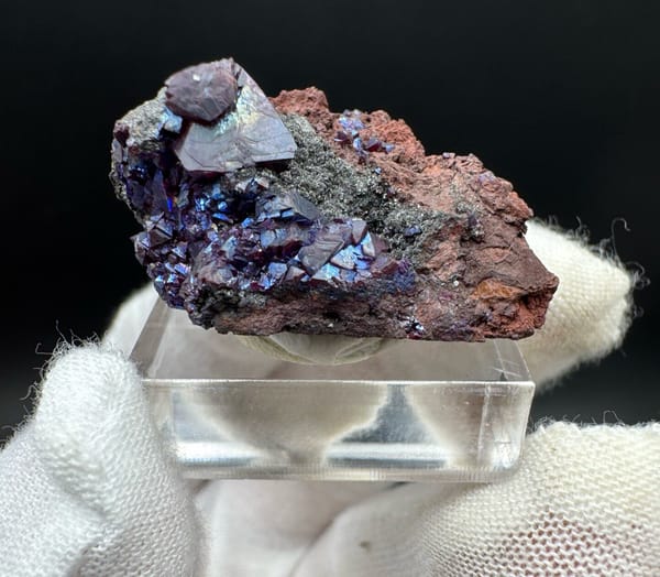Cuprite from Anhui, China, individual mineral specimen view 1