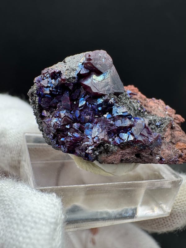 Cuprite from Anhui, China, individual mineral specimen view 3