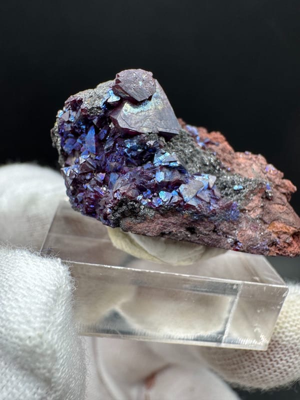 Cuprite from Anhui, China, individual mineral specimen view 5